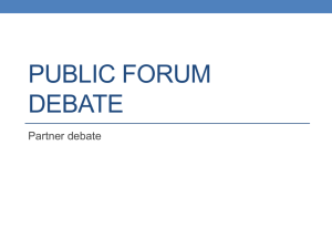 public forum debate power point