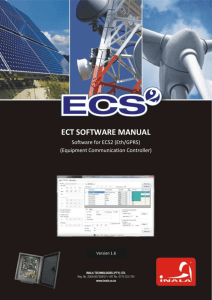 ECS2 ECT Software Manual V1.6