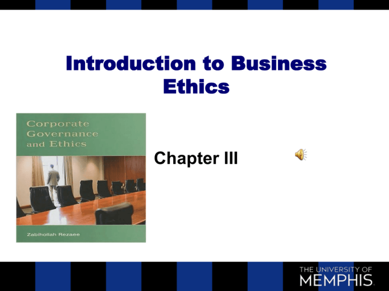 Introduction To Business Ethics