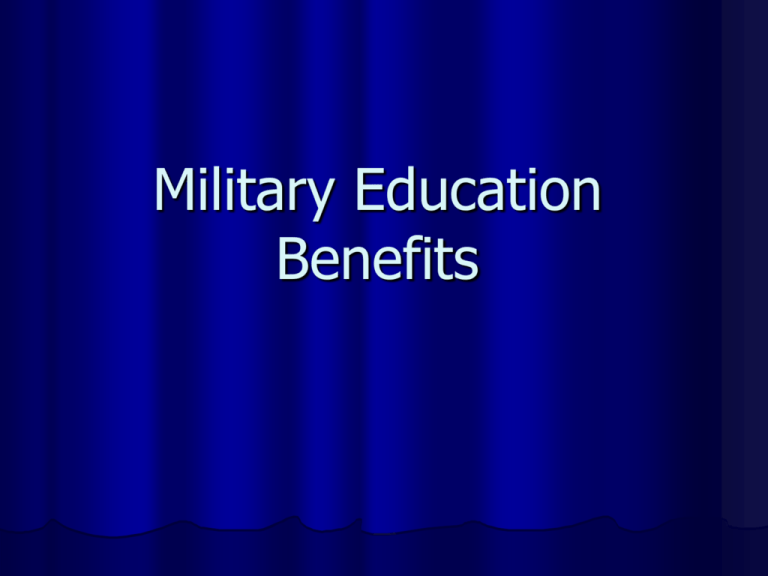 transfer of military education benefits
