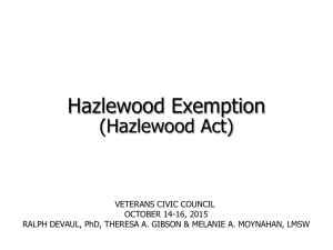 Hazelwood Overview - Veterans Civic Council