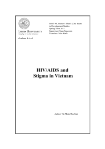 2.2 HIV/AIDS and stigma in Vietnam