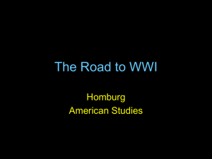 Alliances and the Road to WWI