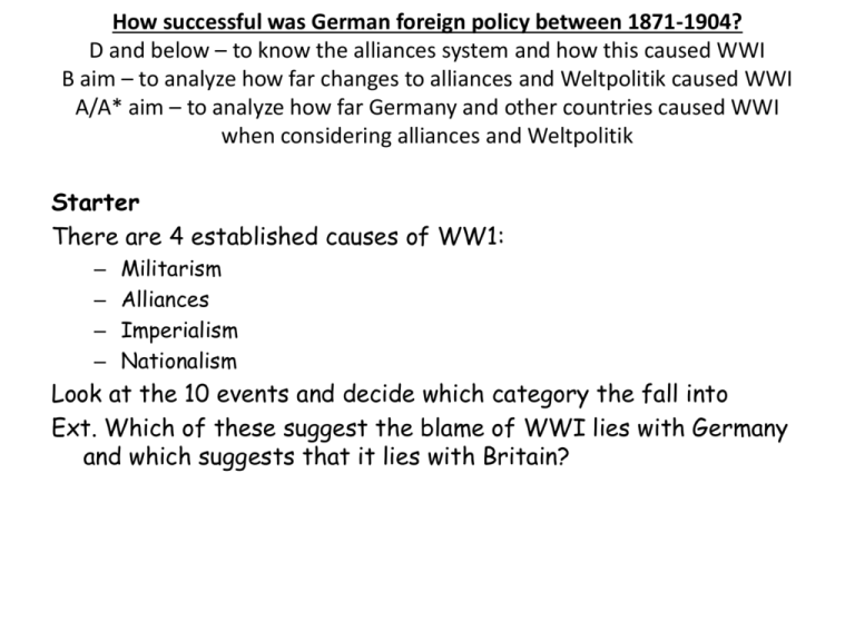 german foreign policy essay