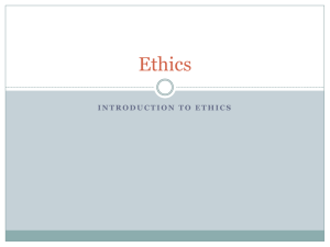 Ethics Part I