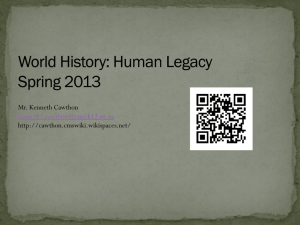 World History: Human Legacy - Mr. Cawthon - home