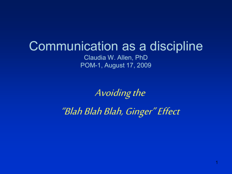 communication-as-a-discipline