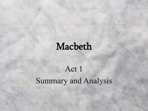 Macbeth - Mr. Parsons' Homework Page