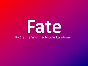 English - Macbeth Fate By Sienna & Nicole