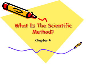 What Is the Scientific Method