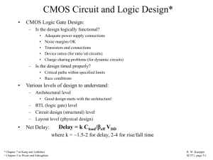 CMOS Technology Logic Circuit Structures