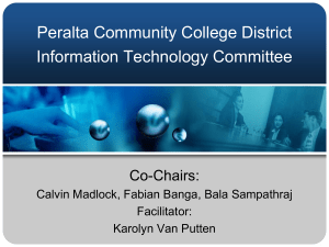 Peralta Community College District Information Technology Strategy