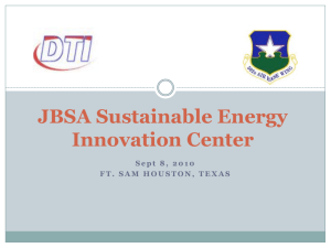 JBSA Sustainable Energy Innovation Center