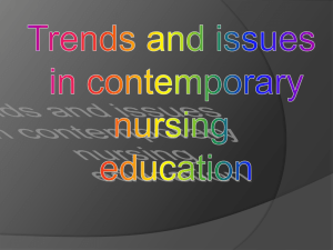 08. Trends and issues in contemporary nursing education