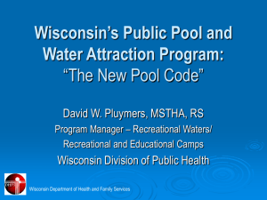 Wisconsin Pool & Water Attraction Training Presentation