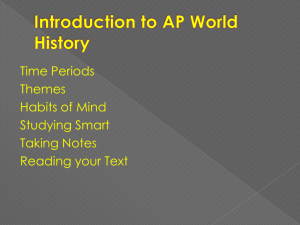 The Six Themes of AP World History