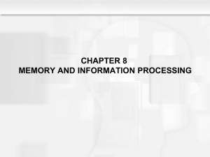 Memory & Information Processing