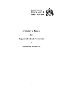 Invitation to Tender - Borough Council of King's Lynn & West Norfolk