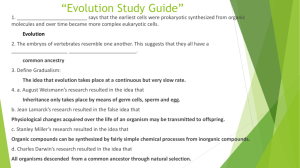Evolution Study Guide