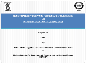 Disability - Census of India