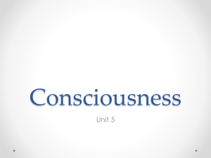 AP Psych Unit 5 PPT Consciousness