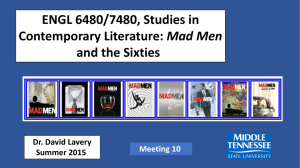 Meeting 10 - The Homepage of Dr. David Lavery