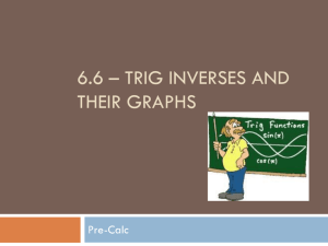 6.6 graphing inverse trig functions