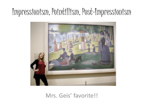 Impressionism, Pointillism, Post