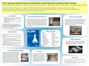 H 2 Oh!: Classroom Demonstrations for Water