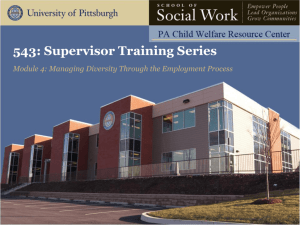 543: Supervisor Training Series Module 4: Managing Diversity