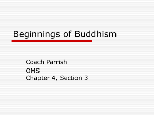 Beginnings of Buddhism
