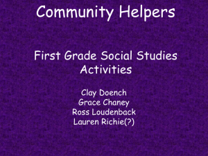 Community Helpers First Grade Social Studies Activities