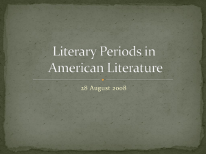 Literary Periods in American Literature