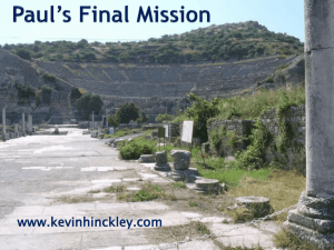 Paul's Final Mission