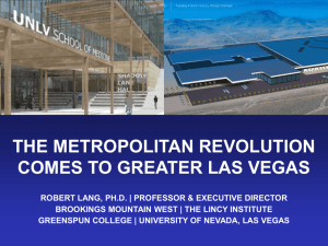 The Metropolitan Revolution Comes to Greater Las Vegas