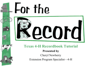 Power Point Tutorial Slides - Bastrop County Extension Office