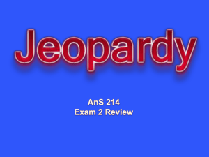 Exam 1 Jeopardy