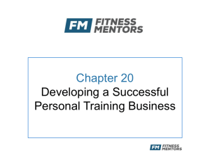 Chapter 20 - Fitness Mentors