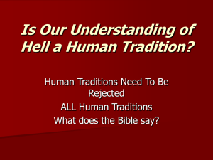 Is Hell Just A Human Tradition?