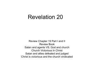 Revelation 20 - Lower Richland church of Christ