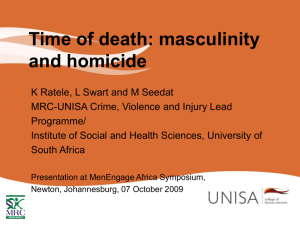 Time of death: masculinity and homicide