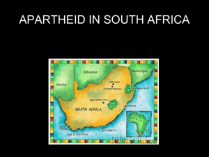 apartheid in south africa