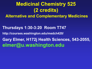 Medicinal Chemistry 525 (2 credits)