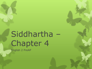 Siddhartha * Chapter 4