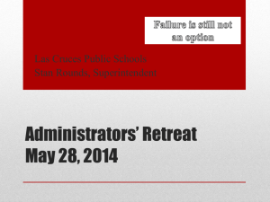 2013-2014 Administrators* Retreat