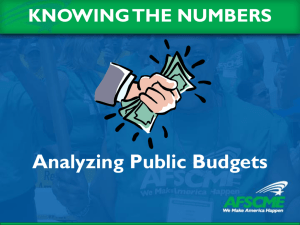 Analyzing Public Budgets