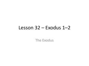 Lesson 32 * Exodus 1*2