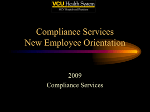 Compliance Services - Virginia Commonwealth University Health