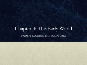 Chapter 4: The Early World - Midwest Theological Forum