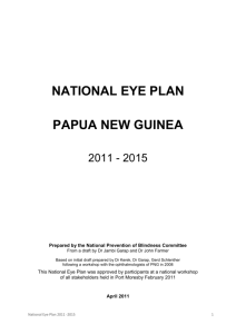 national eye plan - International Agency for the Prevention of